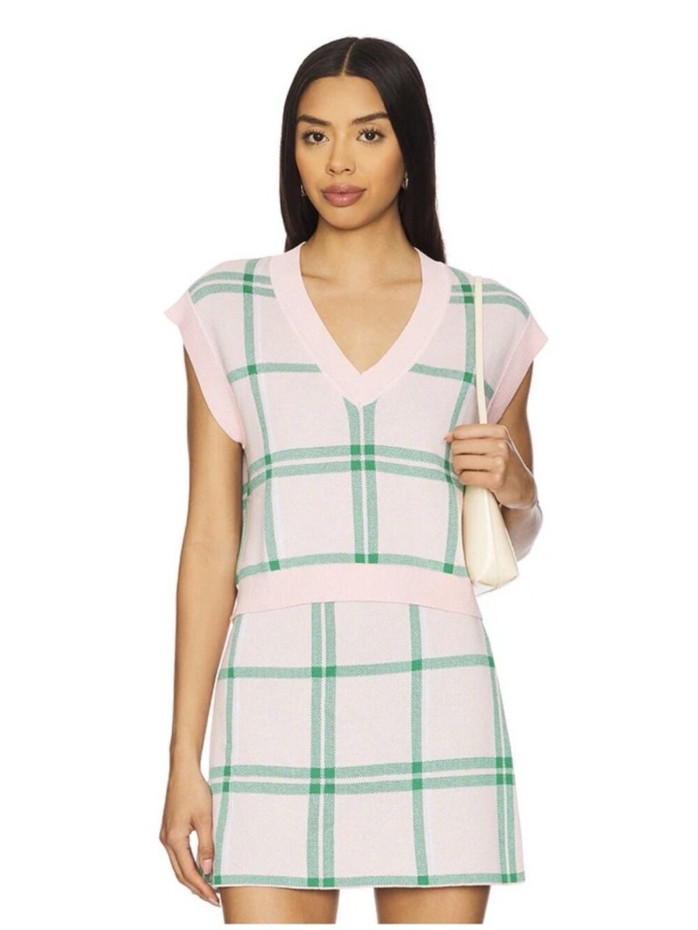 Favorite Daughter The Veronica Vest Set in Wisteria Plaid S EUC Rare!
